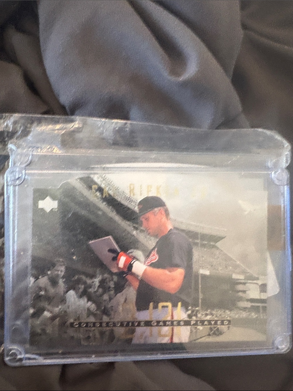 Black Baseball Trading Card Protector Sleeve